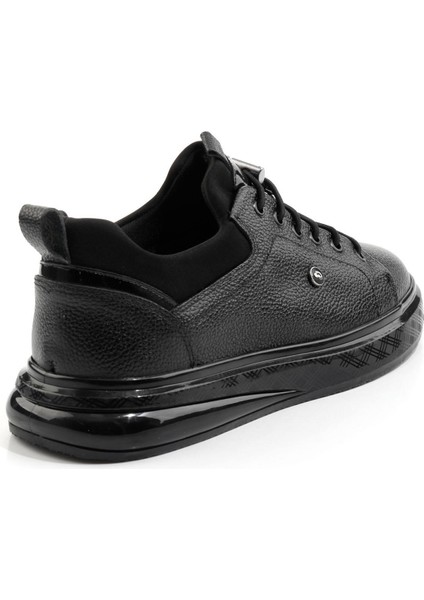 Siyah Hakiki Deri Erkek Sneaker E01401082240 modelleri