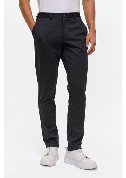 Lacivert Slim Armürlü Jogger Pantolon fiyatları