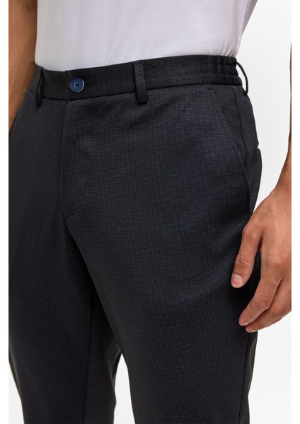 Lacivert Slim Armürlü Jogger Pantolon fırsatları