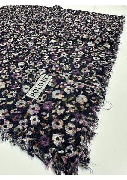 Desenli Flamalı Keten Eşarp- 05652 04 fırsatları