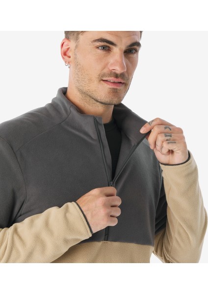 Quechua Erkek Outdoor Polar - Bej - MH500 fırsatları