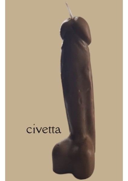 Dogal Dekoratif Cikolata Kokulu Dik Modeli Soyawax Mum fırsatları