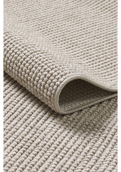 Naturel Bukleli Yumuşak Dokulu Iskandinav Dokuma halı