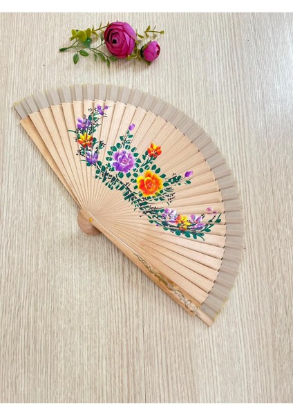 Desenli Çift Taraflı Ahşap Yelpaze Ispanyol Yelpazesi indirimleri