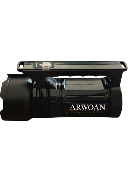 GK6766 LED Projektör Fener Uzun Menzilli Şarjlı El Feneri, Yüksek Lümenli fırsatları