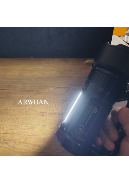 GK6766 LED Projektör Fener Uzun Menzilli Şarjlı El Feneri, Yüksek Lümenli indirimleri