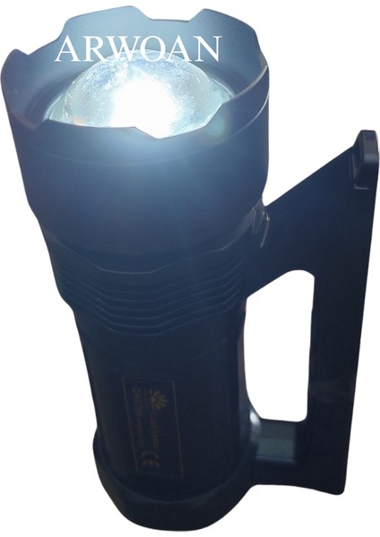 GK6766 LED Projektör Fener Uzun Menzilli Şarjlı El Feneri, Yüksek Lümenli