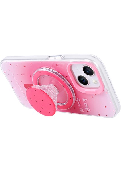 Apple iPhone 14 Uyumlu Magsafe Özellikli Tak Çıkar Soketli Tiktok Kapak Pembe Koyu modelleri