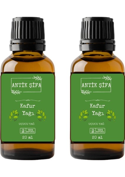 %100 Saf Kafur Uçucu Yağ- (2 x 20 Ml)