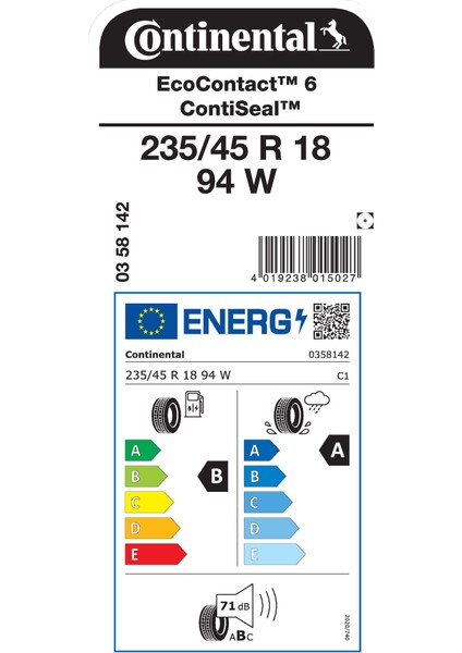 235/45 R18 94W Ec6 Cs Oto Yaz Lastigi (Üretim YILI:2025) fiyatları