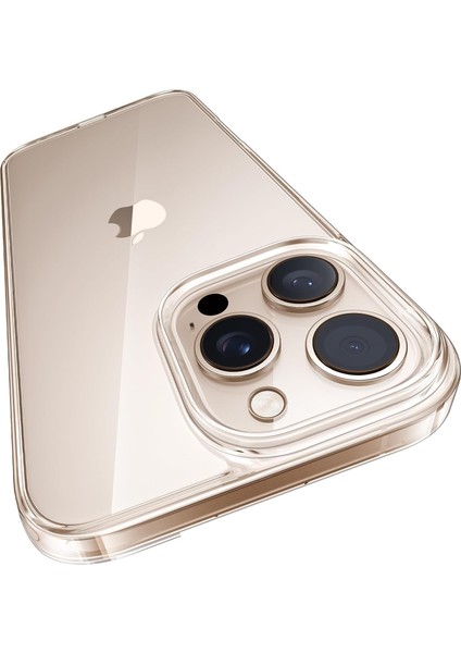 Iphone 16 Pro Uyumlu Sararmaz Hoparlör Toz Korumalı Sert Şeffaf Kılıf