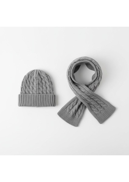 Kadın Yün Kışlık Şık Örme Bere ve Atkı Ikili Set Takım fırsatları