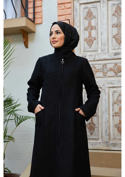 6577-KAŞE Pardesü Mürdüm