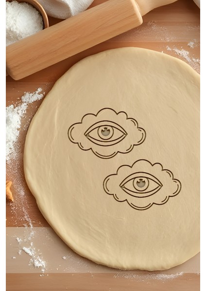 Göz Kurabiye Kalıbı, Hamur Şekillendirici, Bisküvi Kalıbı, Kolay Kesim Ucu