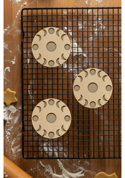 Ay'ın Evreleri Kurabiye Kalıbı, Hamur Şekillendirici, Bisküvi Kalıbı, Kolay Kesim Ucu fiyatları