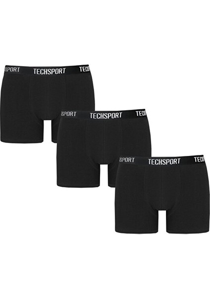 Boxer Short 3 Pack Erkek Boxer (3'lü) BX3001 Siyah