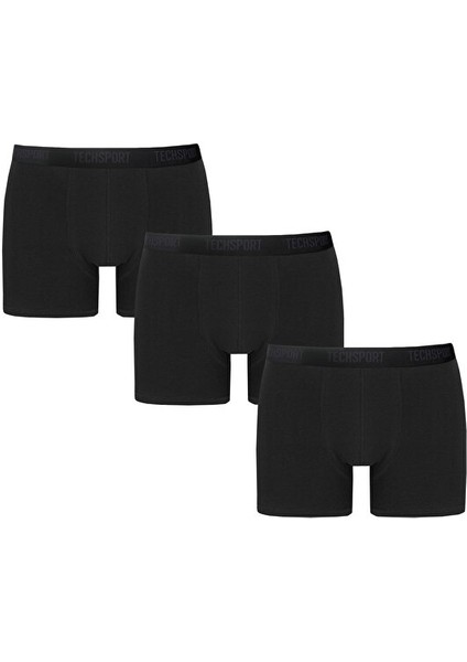 Boxer Short 3 Pack Erkek Boxer (3'lü) BX3002 Siyah