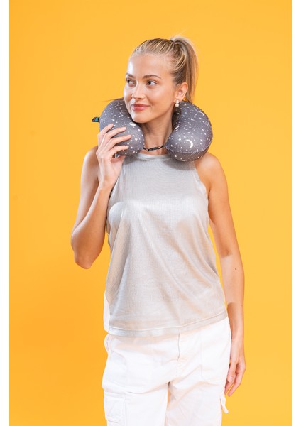 Visco Seyahat Yastığı Boyun Yastığı Gökyüzü - 30X30X9 cm