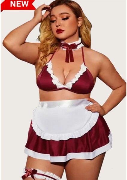 Iç Giyim Anastasia Fantezi Hizmetçi Gecelik Büyük Bedenli modelleri