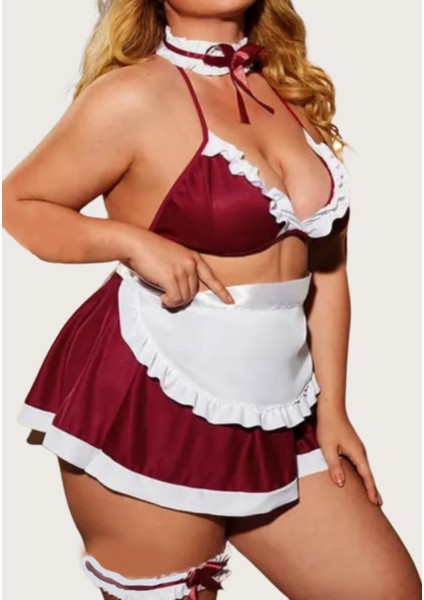 Iç Giyim Anastasia Fantezi Hizmetçi Gecelik Büyük Bedenli fırsatları