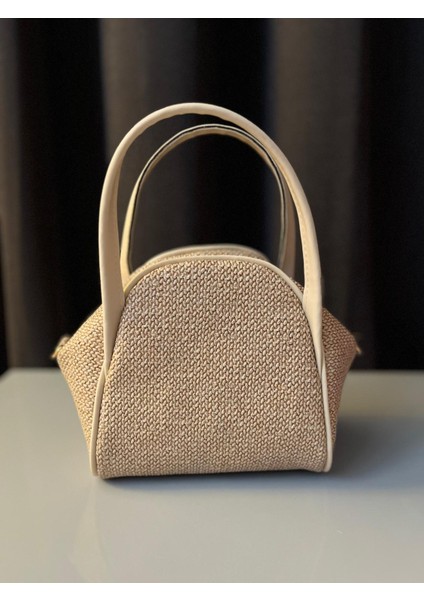 Armoni Hasır Mini El ve Omuz Çantası modelleri