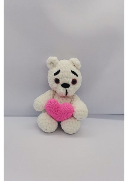 Amigurumi Sevimli Oyuncak Ayıcık El Yapımı Örme Kadife İp