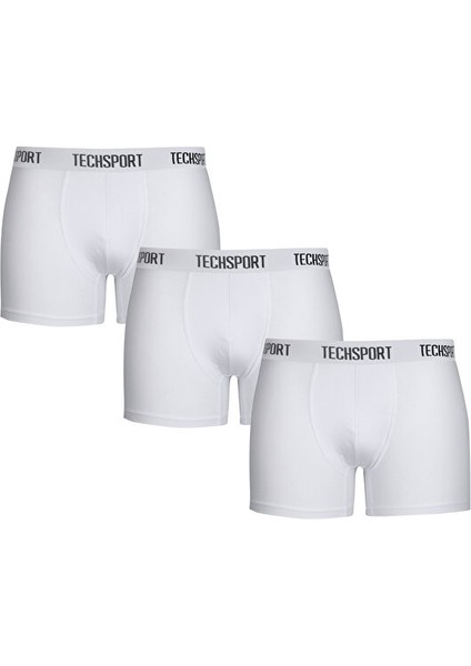 Boxer Short 3 Pack Erkek Boxer (3'lü) BX3101 Beyaz