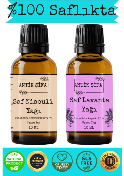 Nioli Yağı ve Lavanta Yağı (10 ml 10ML)-%100 Seyreltilmemiş, Doğal Uçucu Yağlar