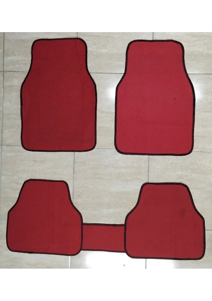 Renault Megane Universal Kırmızı Çift Katlı Halı Paspas