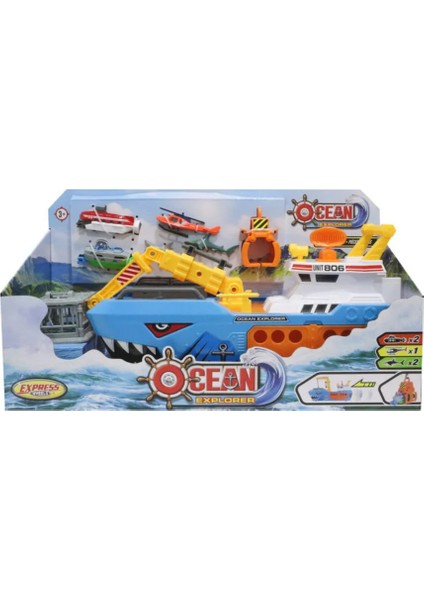 Express Wheels Okyanus Kaşifi 8 Parça Keşif Gemisi