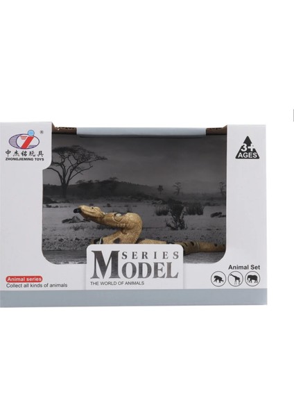 Kutulu Model Figür Hayvan Kahverengi Piton