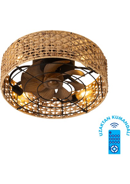 Bestonly VANTİ-KCF305-15 Watt Hasir Tavan Vantilatörü
