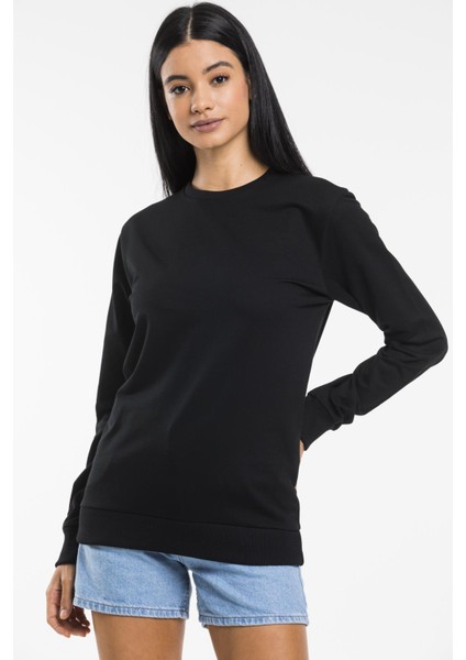 Süperlife Kadın Bisiklet Yaka Regular Kalıp Ince Pamuklu Sweatshirt SPR21K30 fiyatları