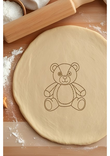 Ayı Kalıbı, Hamur Şekillendirici, Bisküvi Kalıbı, Kolay Kesim Ucu