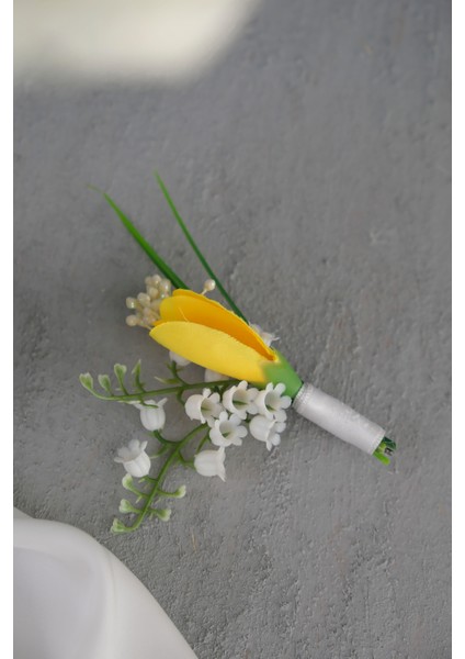 Islak Lale Gala Sarı Beyaz Gelin Çiçeği indirimleri