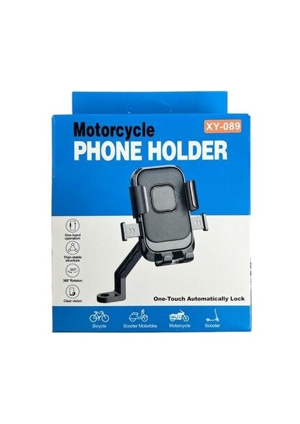 Motosiklet Telefon Tutucu (Ayna Bağlantılı)