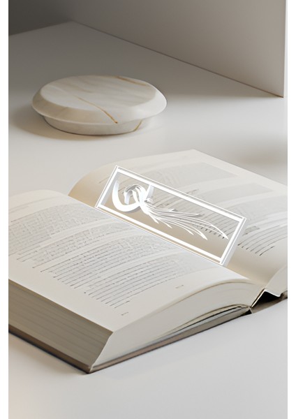 Ay ve Kuş Kitap Ayracı, Modern Tasarım, Hafif ve Şık 2’li, Siyah ve Beyazın Modern Uyumu modelleri