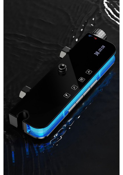 Aura-Dijital LED Göstergeli Piyano Tuşlu Termostatik Banyo Batarya Duş Sistemi Tepe Duş Seti fiyatları