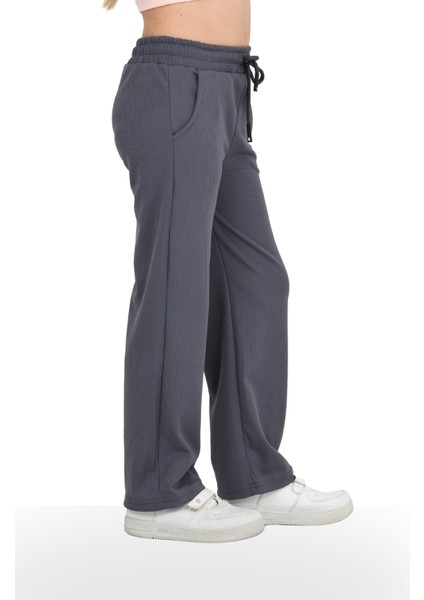 Kız Çocuk Beli Lastikli Kordonlu Geniş Bol Paça Palazzo Burgu Okul Pantolon modelleri