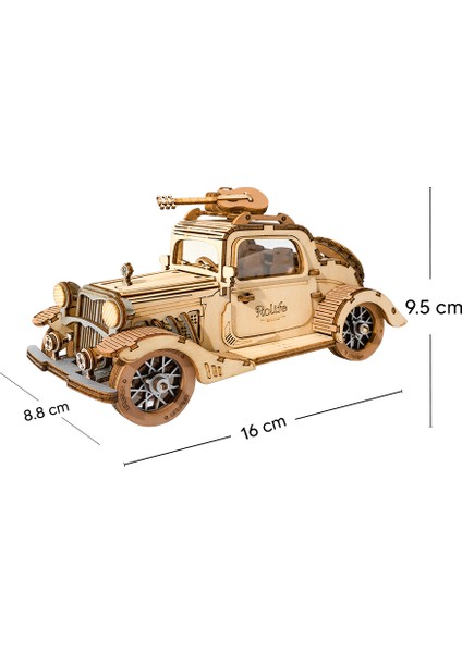 Minyatür Vintage Car| Ahşap Vintage Car Maketi | 3D Puzzle fiyatları