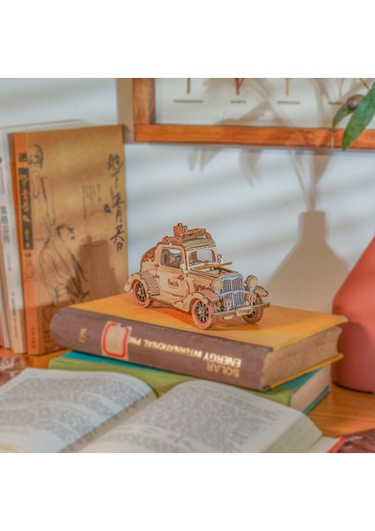 Minyatür Vintage Car| Ahşap Vintage Car Maketi | 3D Puzzle fırsatları