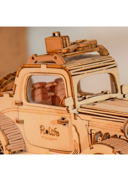Minyatür Vintage Car| Ahşap Vintage Car Maketi | 3D Puzzle indirimleri