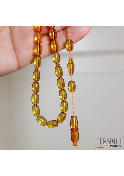 Fıçı Model Osmanlı Sistemli Zar Kehribar Tesbih TSB0233 fiyatları