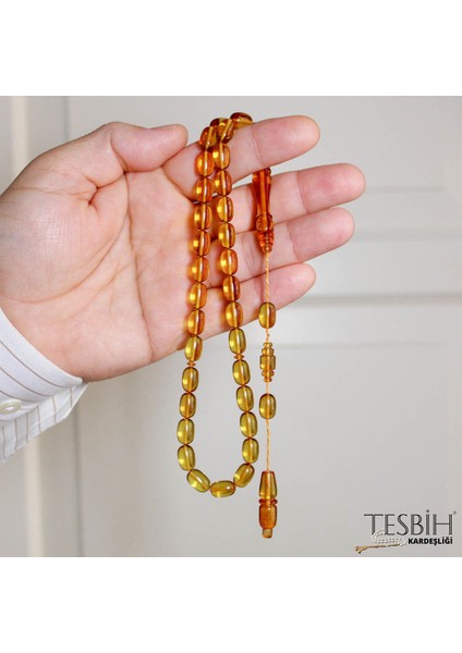 Fıçı Model Osmanlı Sistemli Zar Kehribar Tesbih TSB0233 modelleri