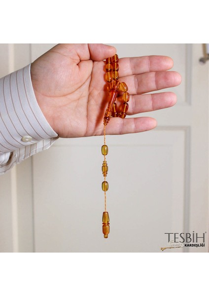 Fıçı Model Osmanlı Sistemli Zar Kehribar Tesbih TSB0233 fırsatları