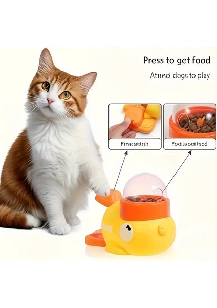 Sevimli Ördek Kedi/köpek Ödül Mamalı Zeka Oyuncağı