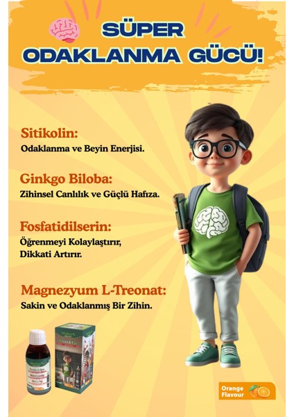 Focus Eye Kids Şurup ( Sitikolin, Lutein , Beta Glukan) fiyatları
