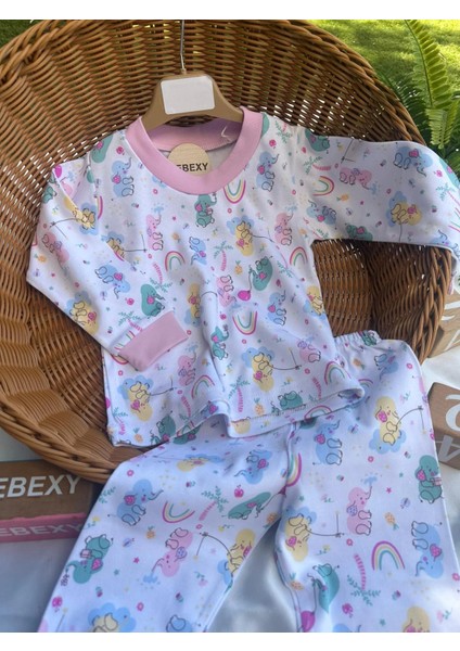 Sevimli Fil Pijama Takımı Pembe fiyatları