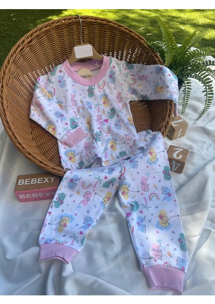 Sevimli Fil Pijama Takımı Pembe modelleri