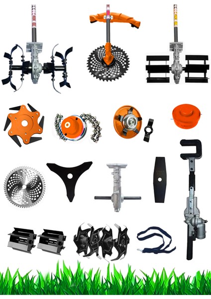 Lombard 13 Parça Özel Set Çapa Seti+ Yan Tipi Benzinli Motorlu Tırpan + Zeytin Badem Hasat Makinası indirimleri